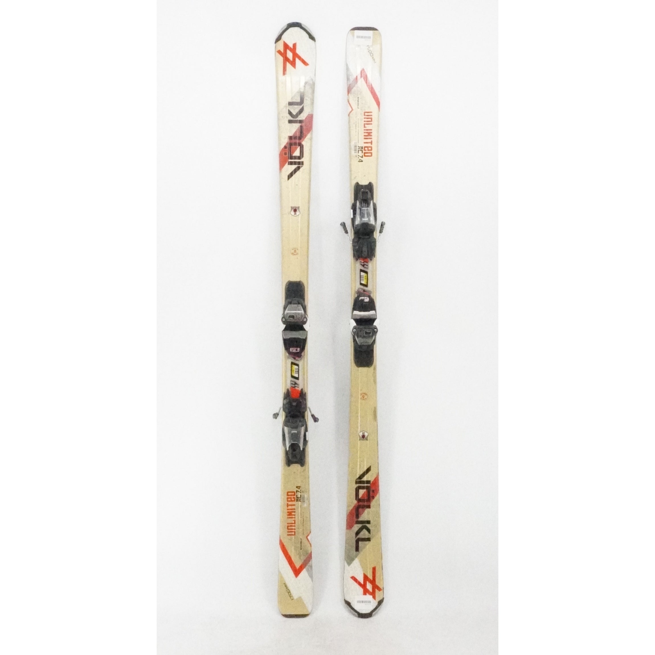 Volkl Unlimited AC 7.4 Adult Skis with Bindings - 170 cm Used