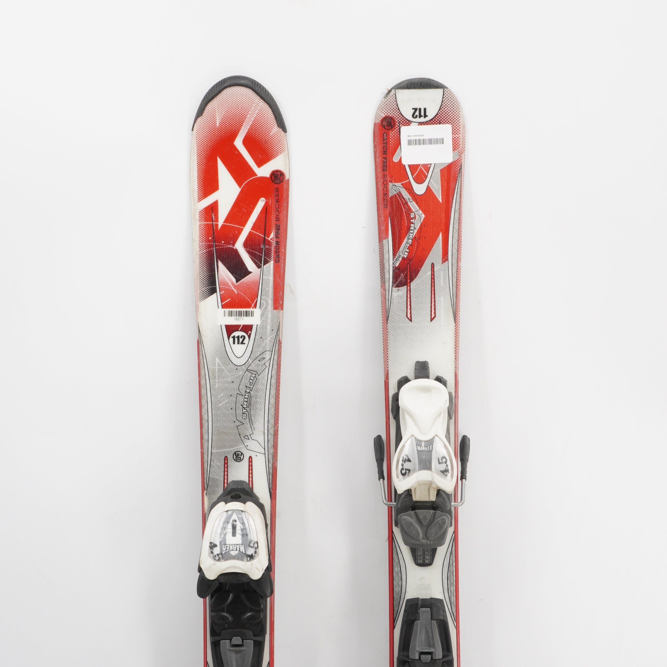 K2 Strike Jr. Kids Skis with Bindings - 112 cm Used
