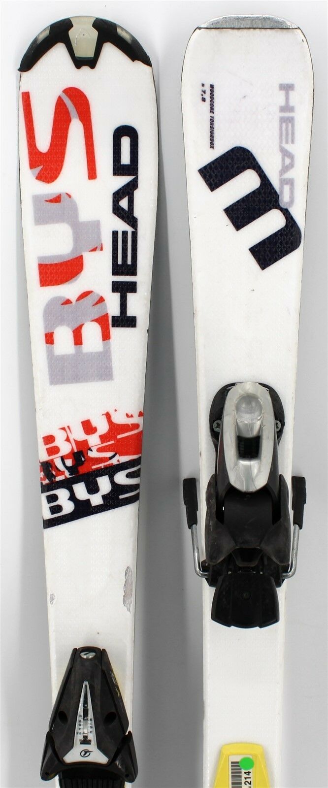 Head BYS Adult Skis with Bindings - 135 cm Used