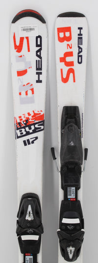 Head B2YS Kids Skis with Bindings - 117 cm Used