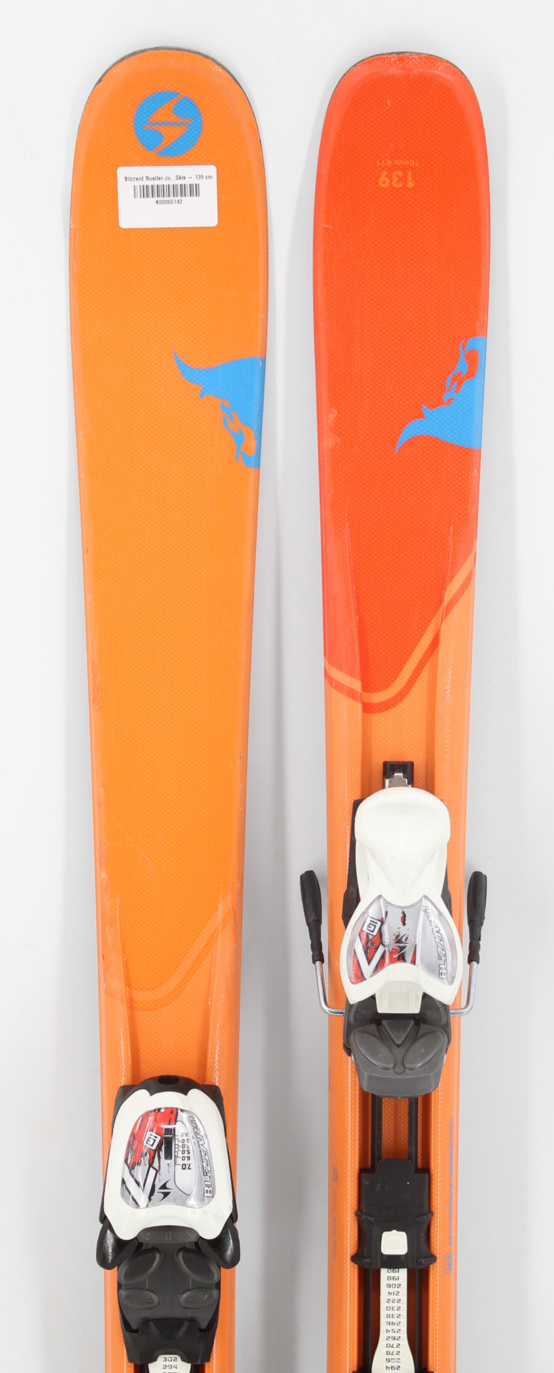 Blizzard Rustler Twin Tip Junior Skis with Bindings - 139 cm Used