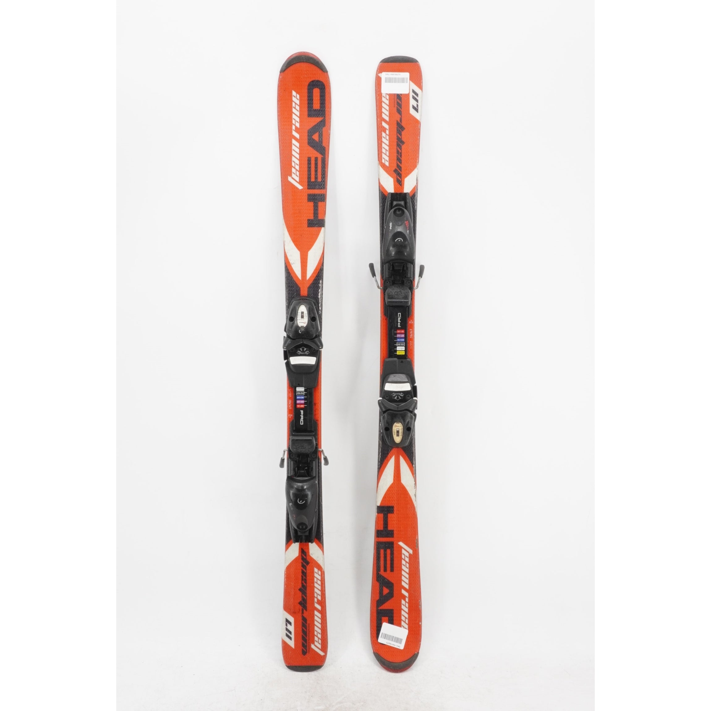 Head Team Race Kids Skis with Bindings - 117 cm Used