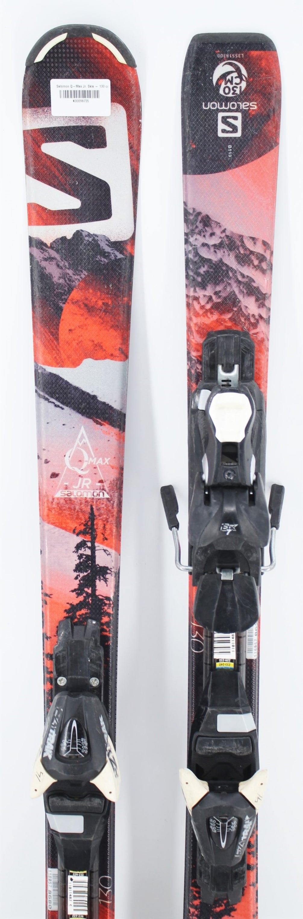 Salomon Q-Max Jr. Skis with Bindings - 130 cm Used