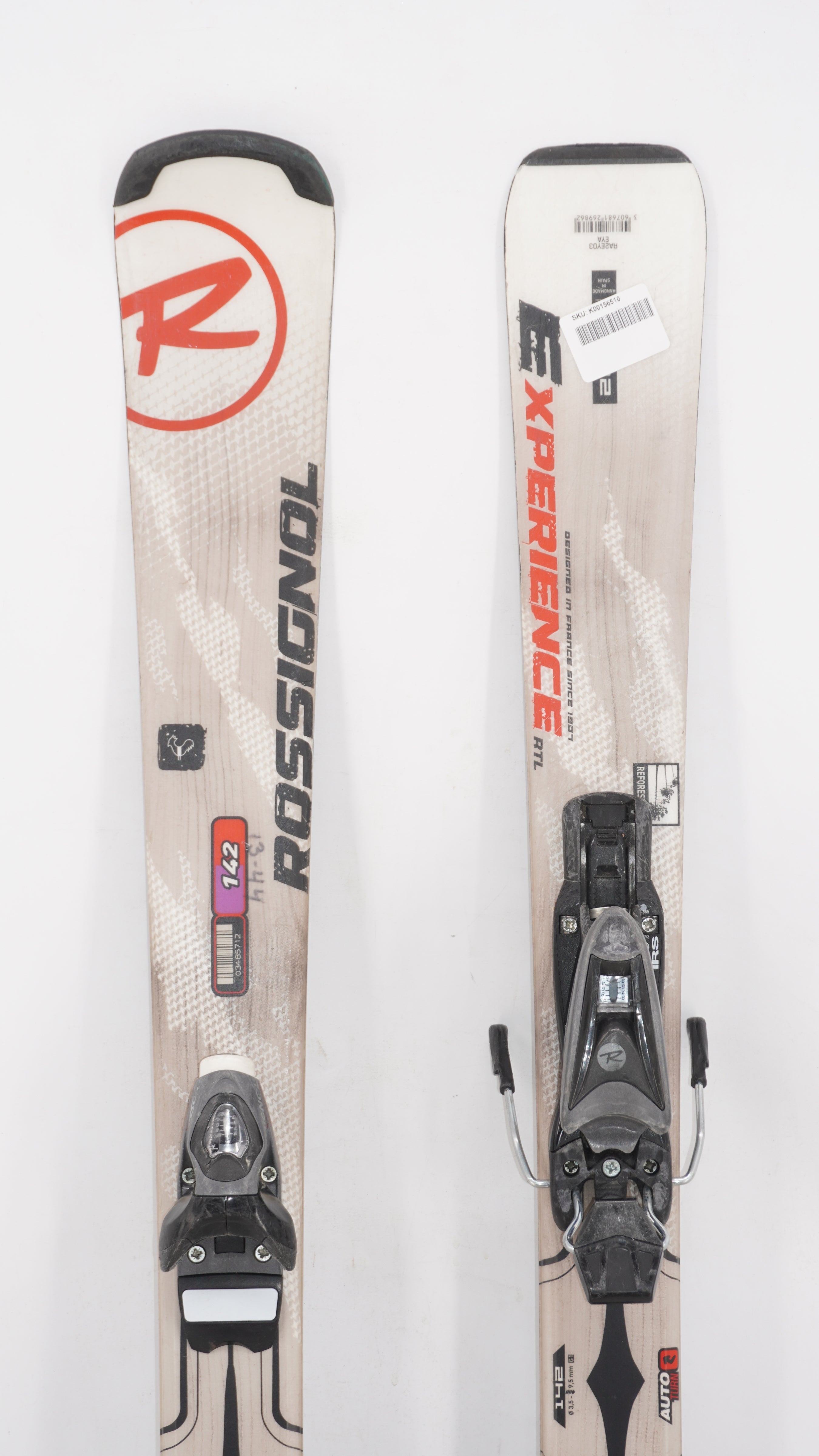 Rossignol Experience RTL Adult Skis with Bindings - 142 cm Used