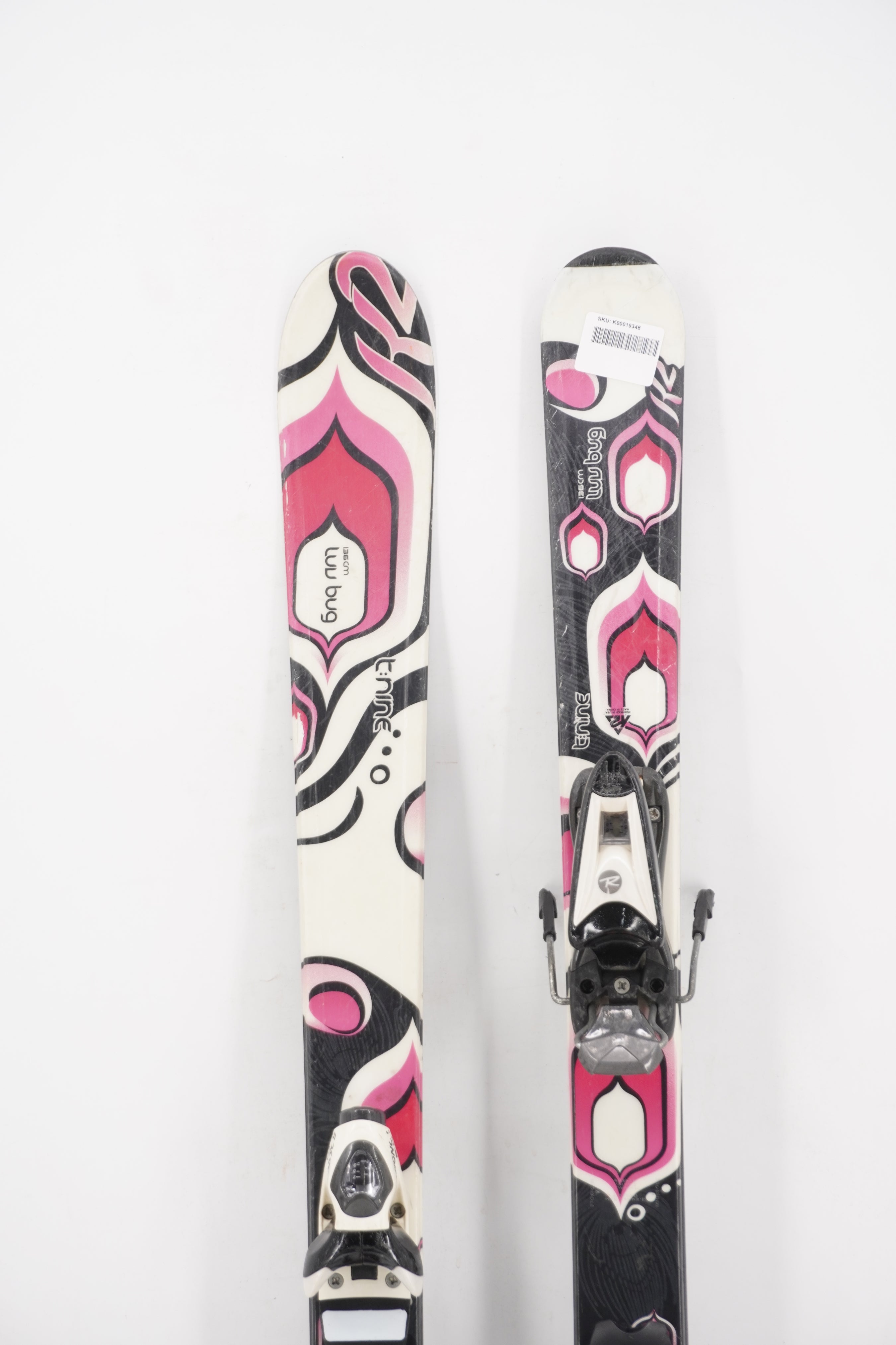 K2 Luv Bug Kids Skis with Bindings - 136 cm Used