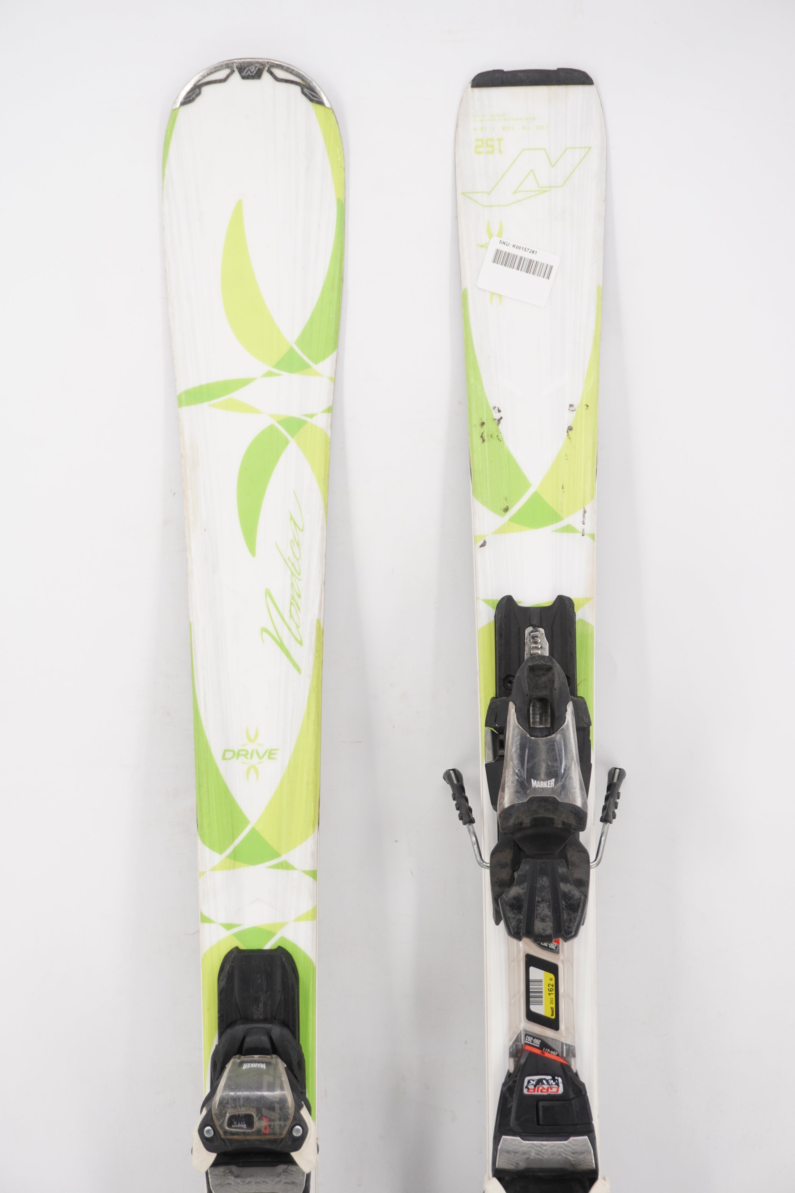 Nordica Drive Adult Skis with Bindings - 152 cm Used