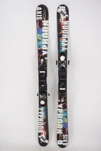 Axis Typhoon Twin Tip Junior Skis with Bindings - 135 cm Used