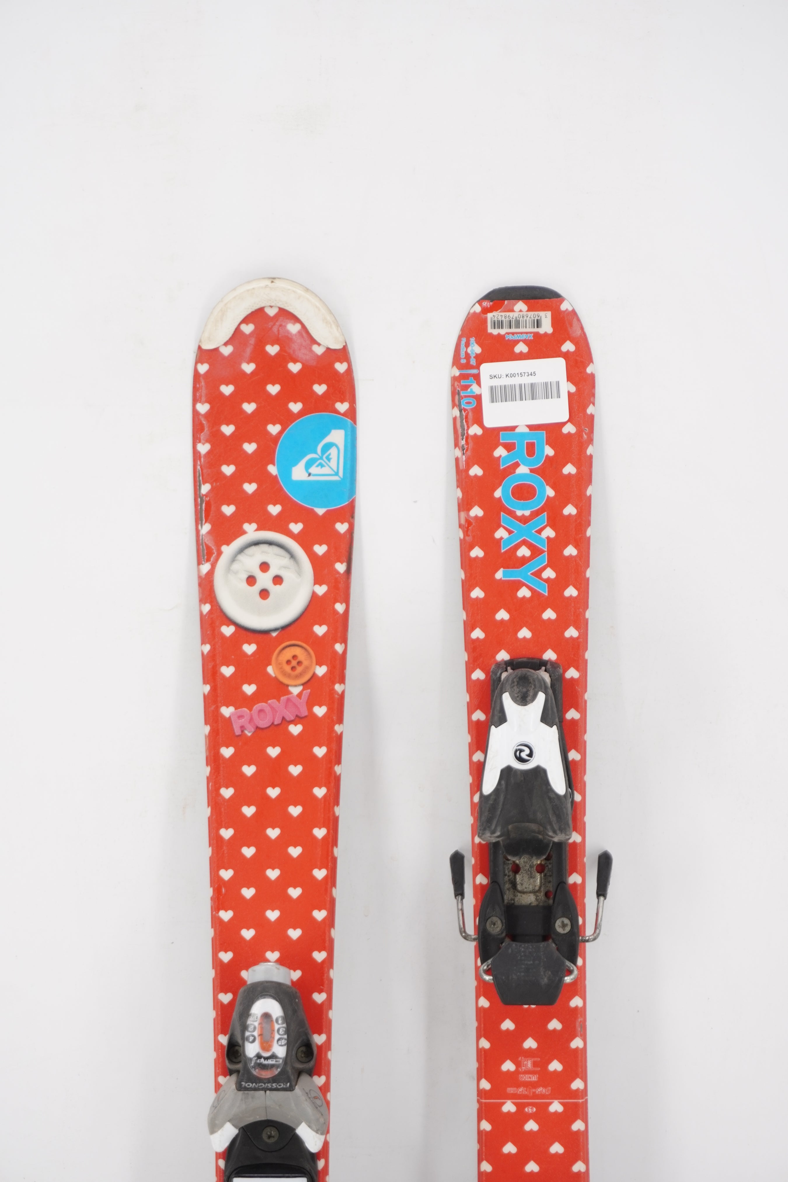 Roxy Heart Kids Skis with Bindings - 110 cm Used