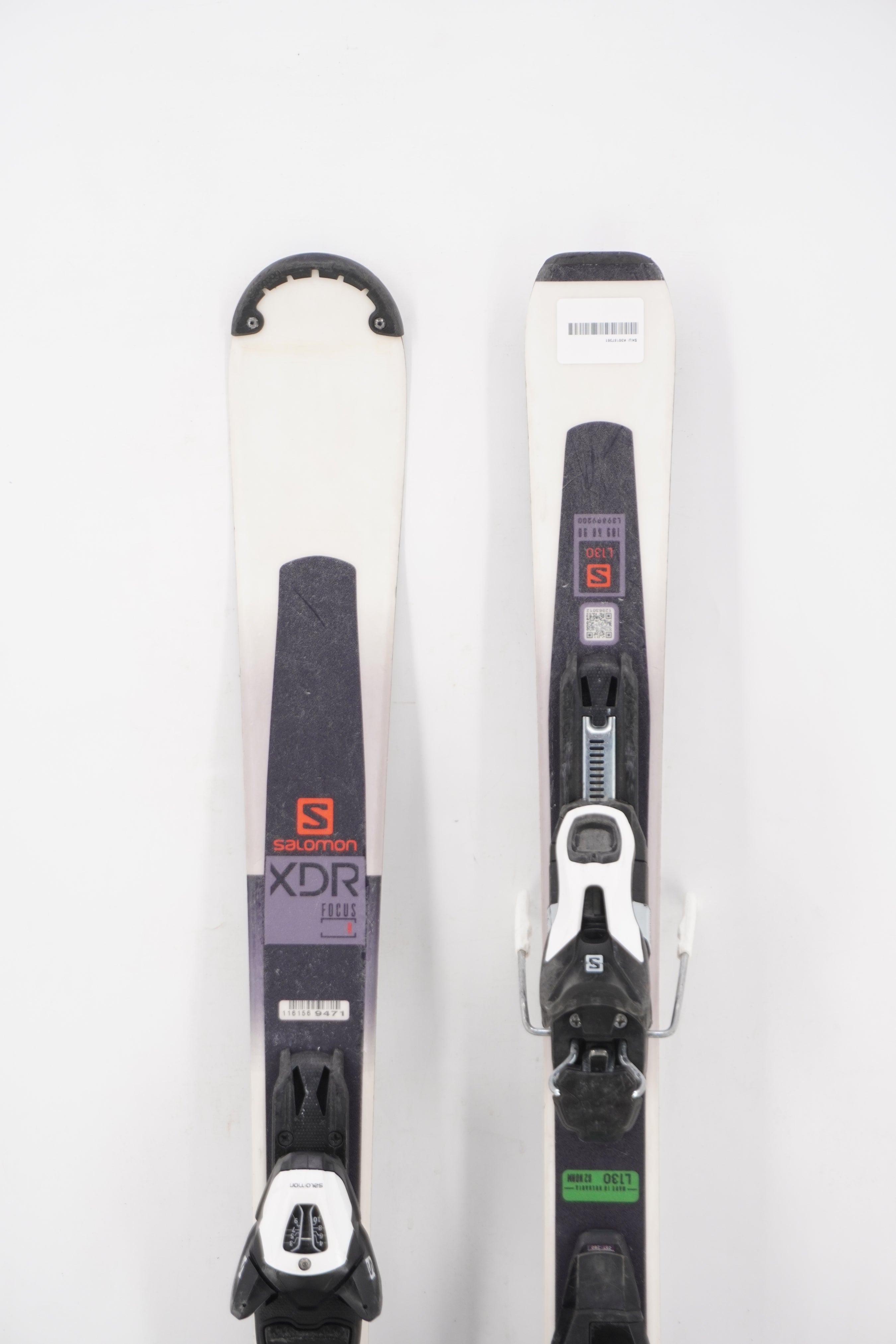 Salomon XDR Focus R Adult Skis with Bindings - 130 cm Used