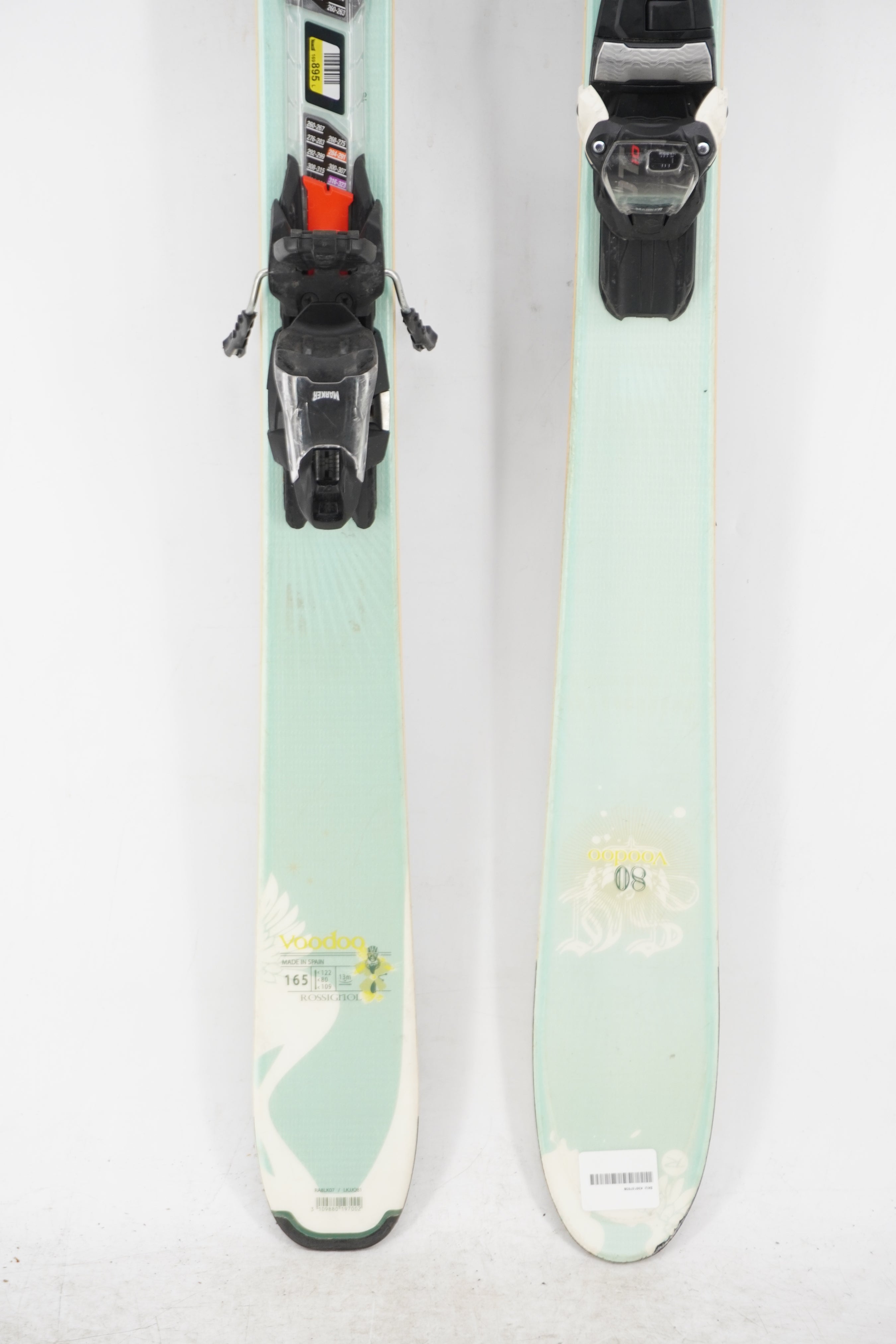 Rossignol VooDoo 80 Womens Demo Skis with Bindings - 165 cm Used