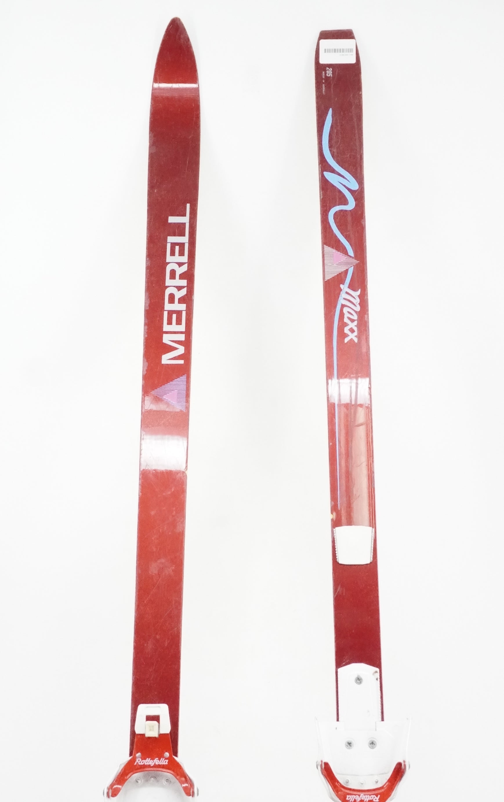Merrell Max Adult Cross Country Skis 205 cm with Exel Arctic 135 cm Poles