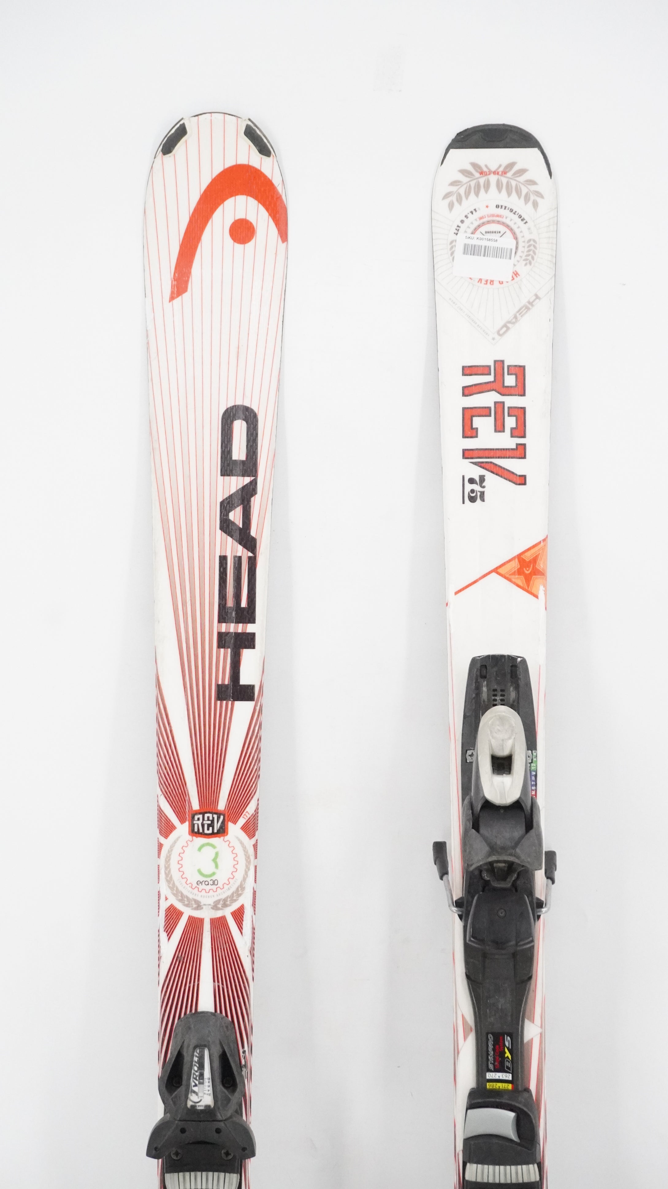 Head Rev 75 Adult Skis with Bindings - 177 cm Used