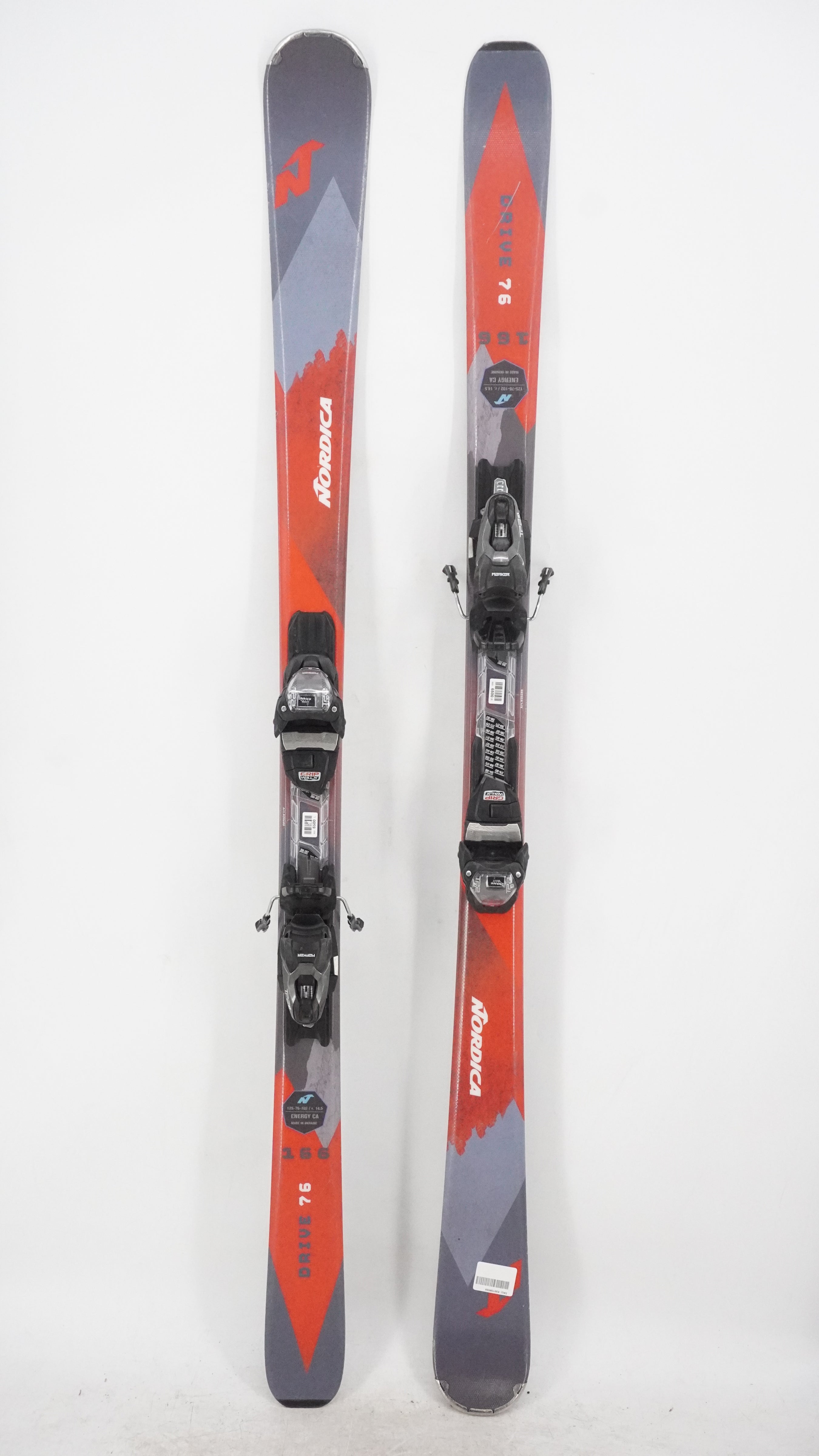 Nordica Drive 76 EXP Adult Demo Skis with Bindings - 166 cm Used