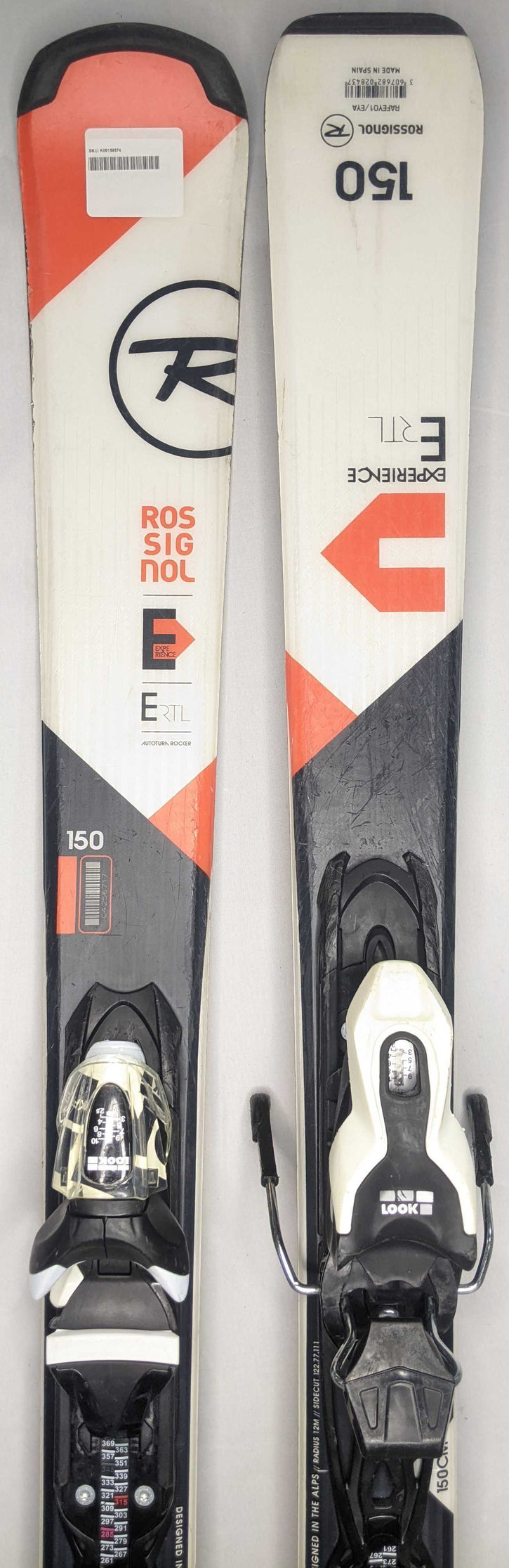 Rossignol Experience RTL Adult Skis with Bindings - 150 cm Used