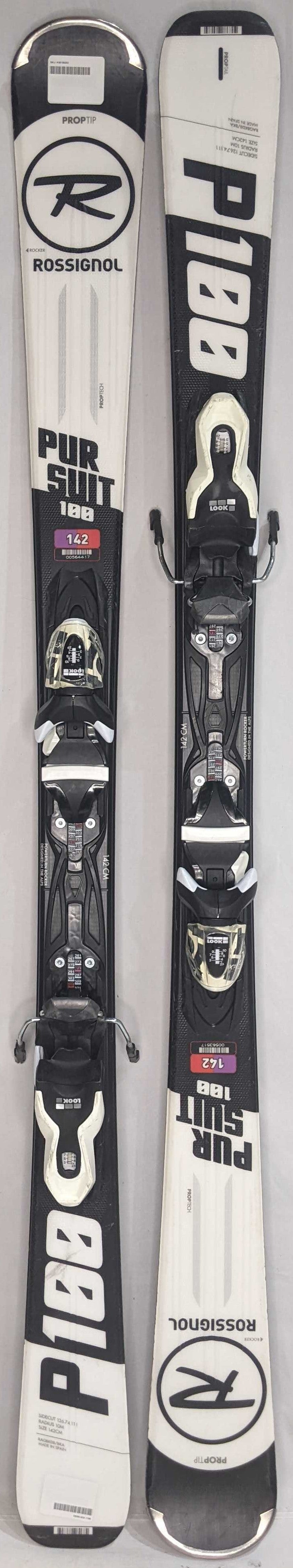 Rossignol Pursuit 100 Adult Skis with Bindings - 142 cm Used