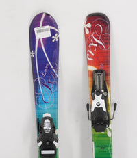 Axis Luna Kids Skis with Bindings - 100 cm Used