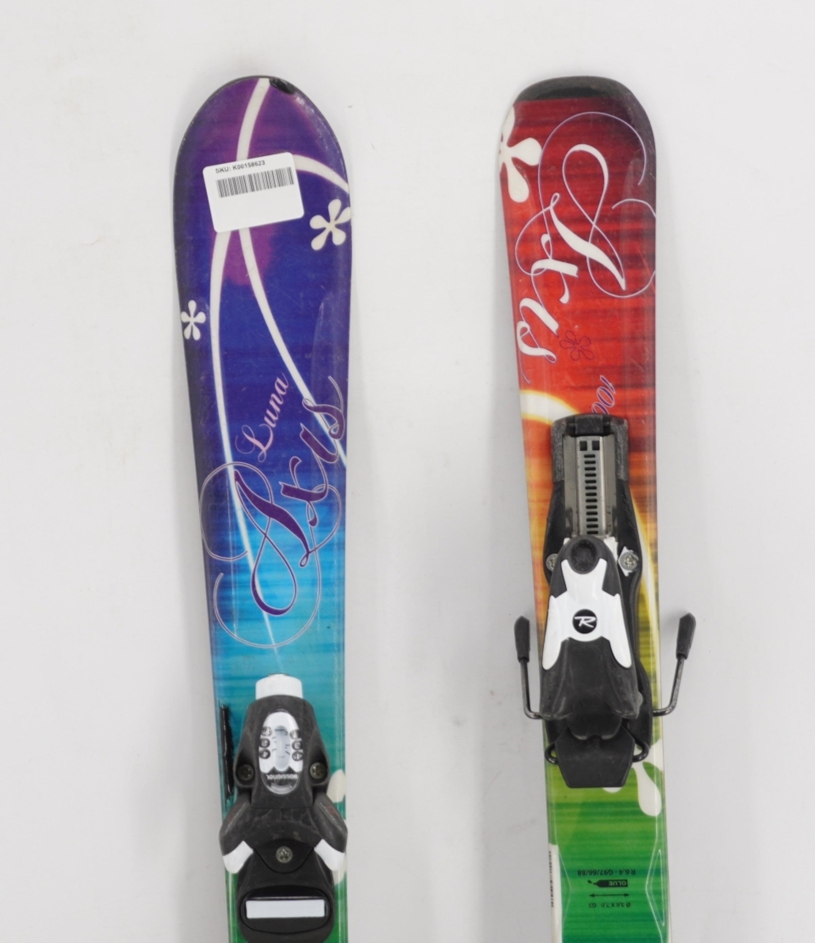 Axis Luna Kids Skis with Bindings - 100 cm Used