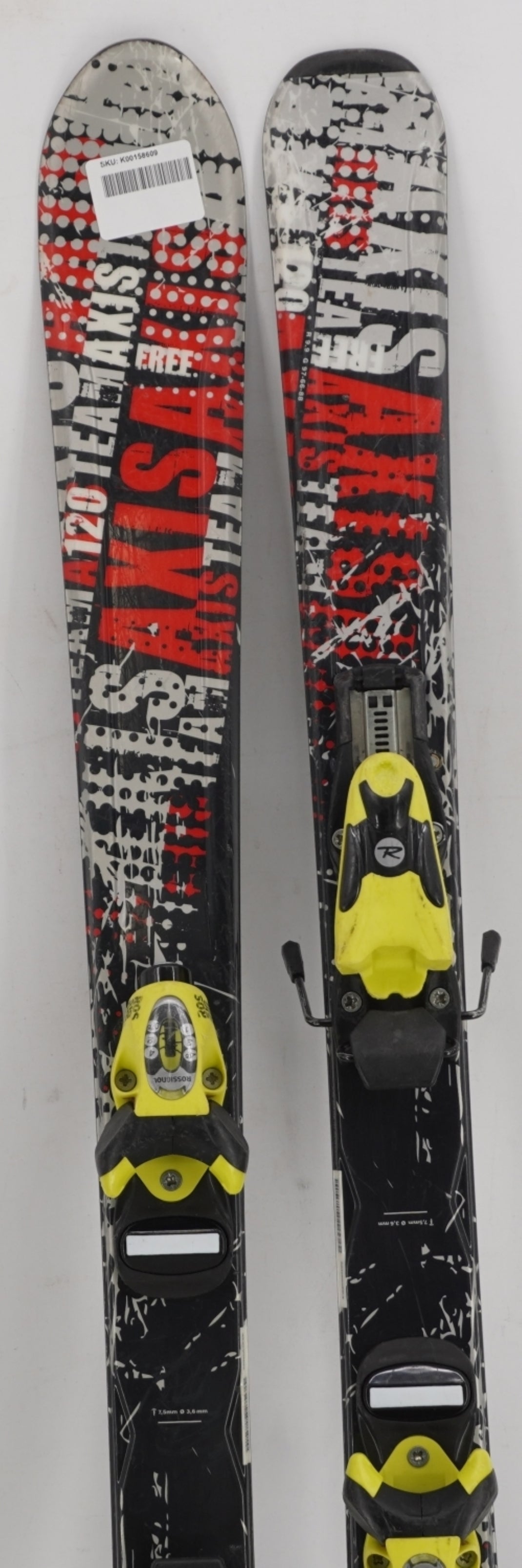 Axis Free Team Kids Skis with Bindings - 120 cm Used