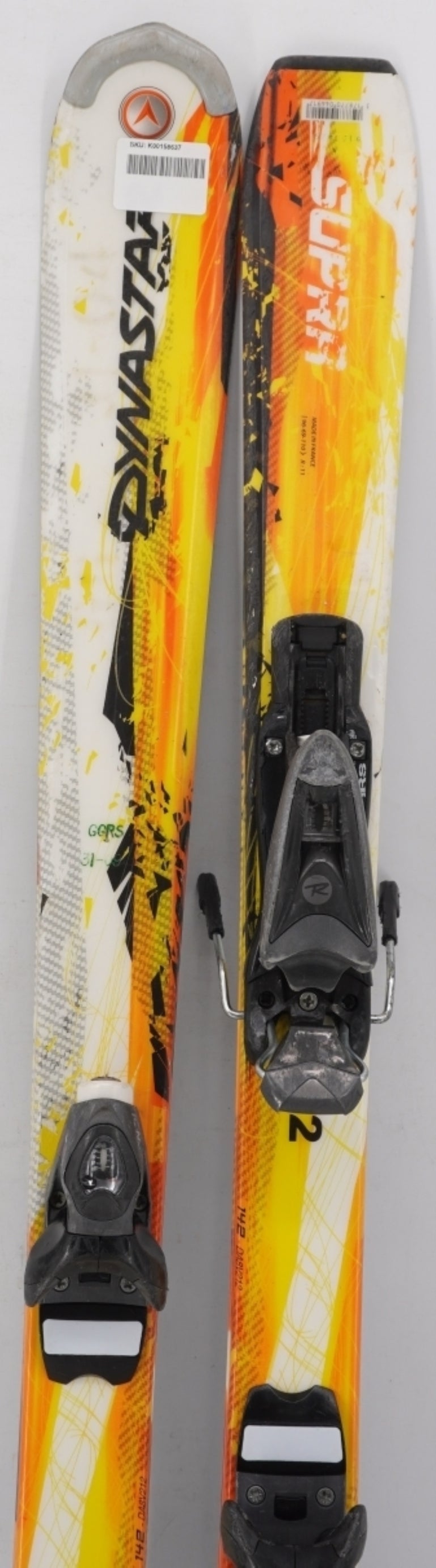 Dynastar Supra Adult Skis with Bindings - 142 cm Used
