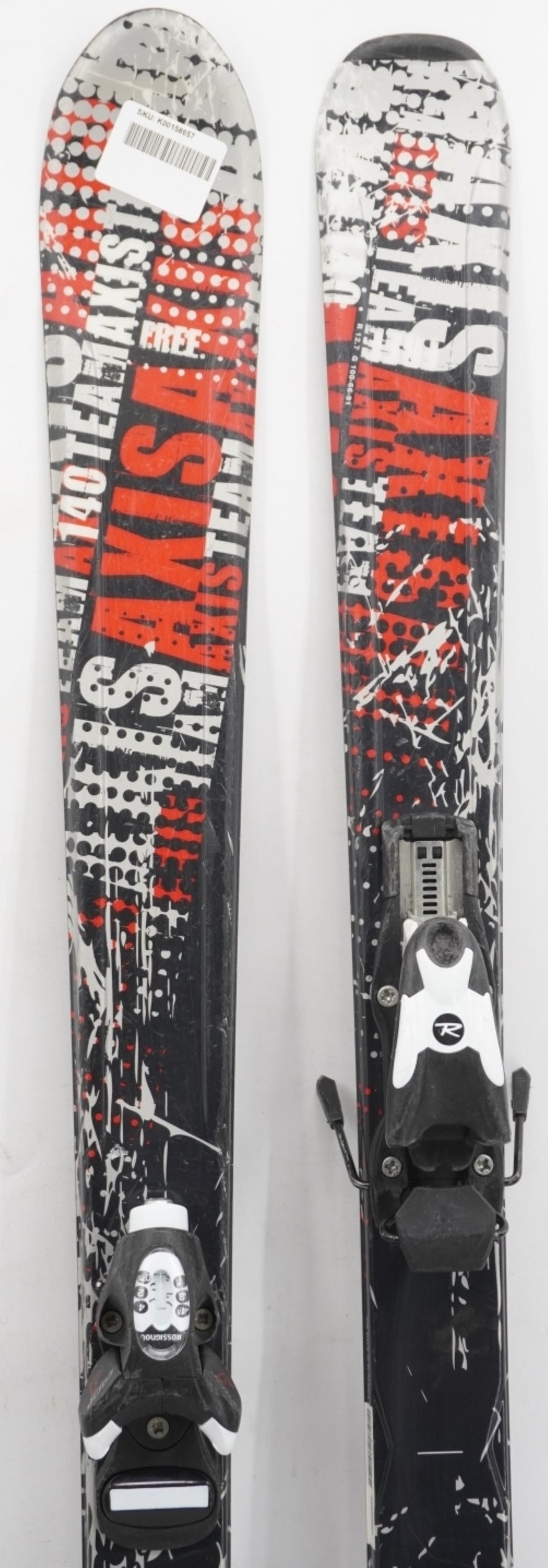 Axis Free Team Kids Skis with Bindings - 140 cm Used