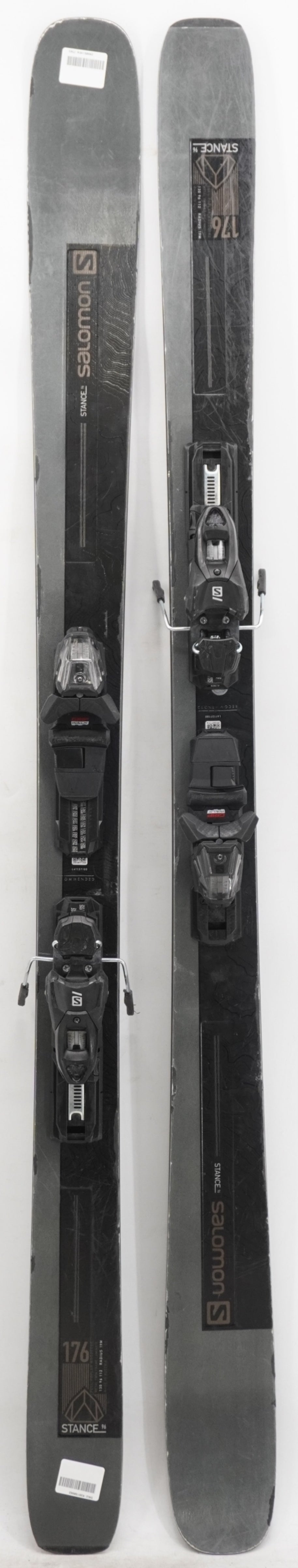 Salomon Stance 96 Adult Demo Skis with Bindings - 176 cm Used