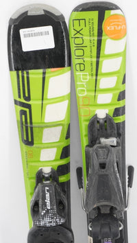 Elan Explore Pro U - Flex Kids Skis with Bindings - 90 cm Used