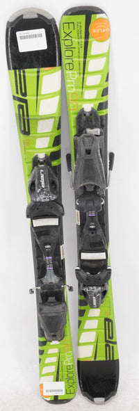 Elan Explore Pro U - Flex Kids Skis with Bindings - 90 cm Used