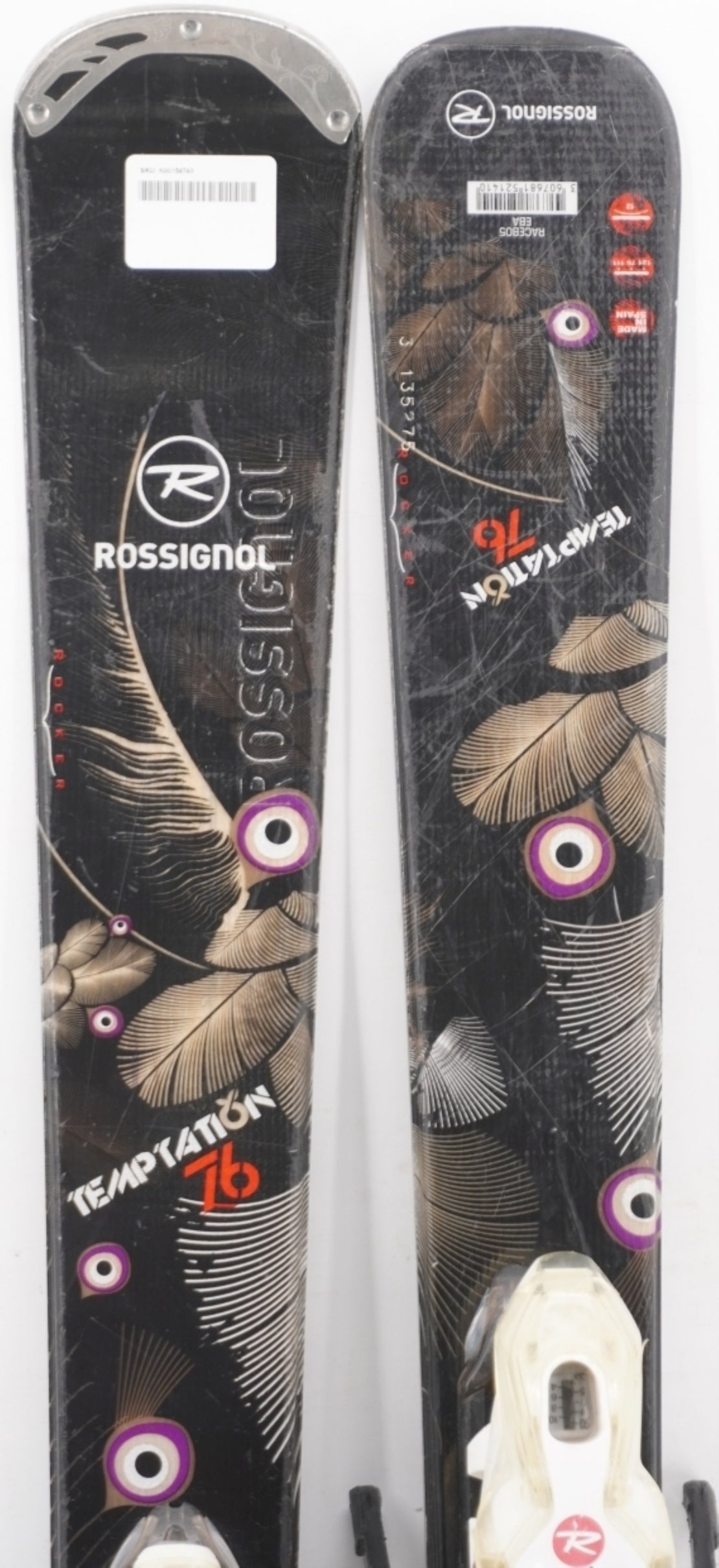 Rossignol Temptation 76 Women's Demo Skis with Bindings - 146 cm Used