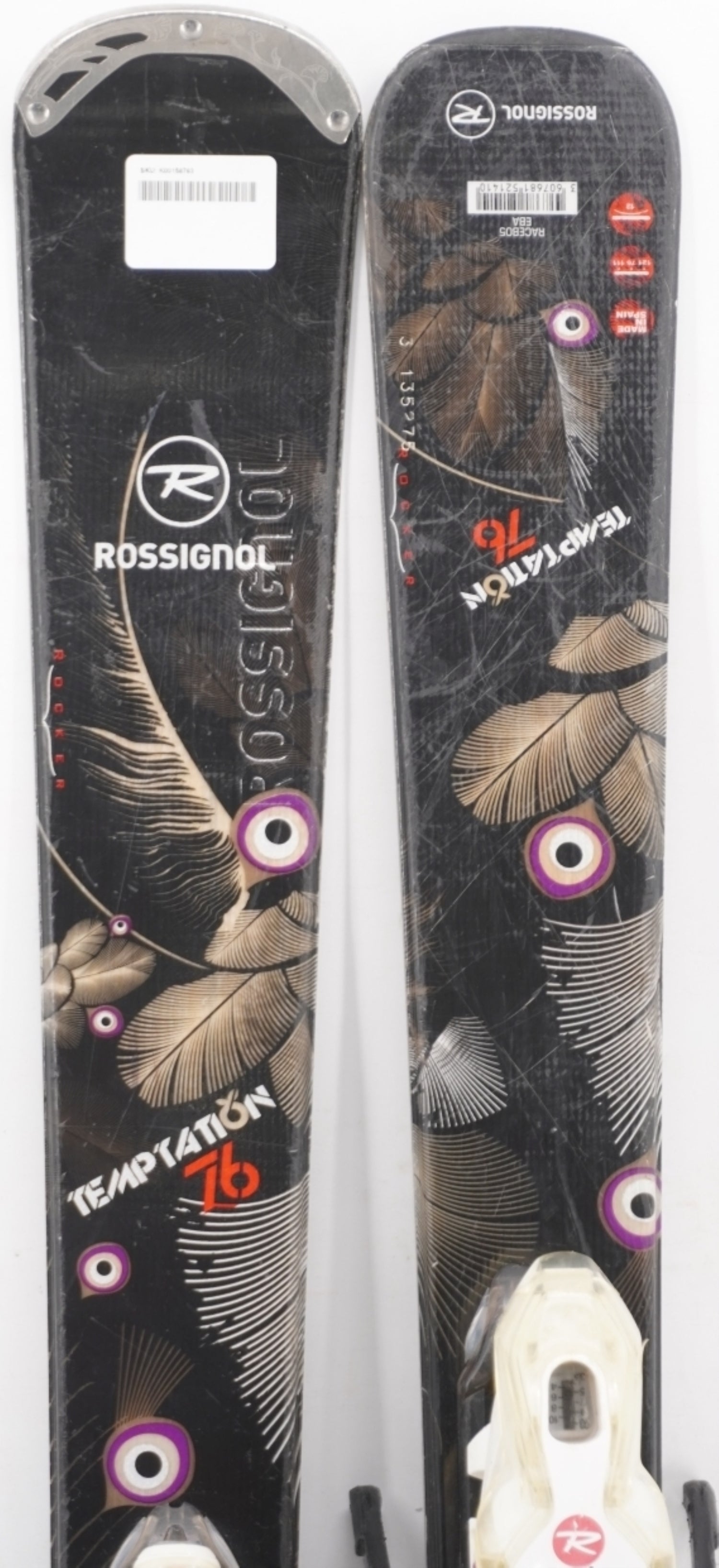 Rossignol Temptation 76 Women's Demo Skis with Bindings - 146 cm Used