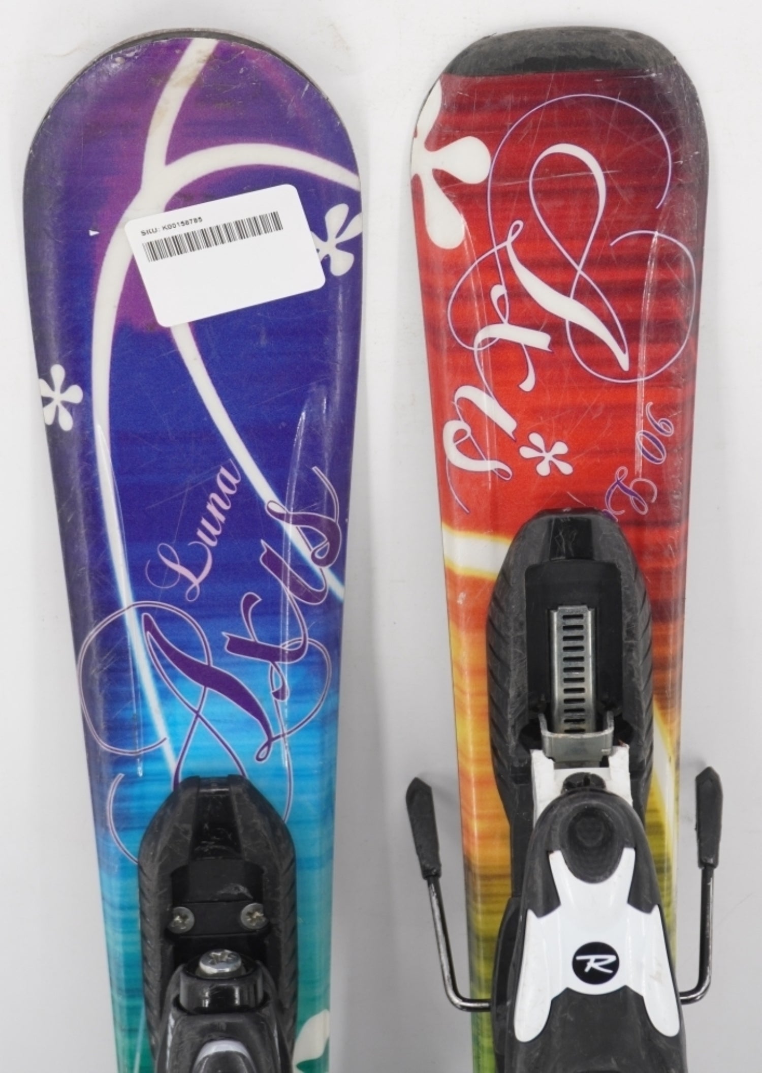 Axis Luna Kids Skis with Bindings - 90 cm Used