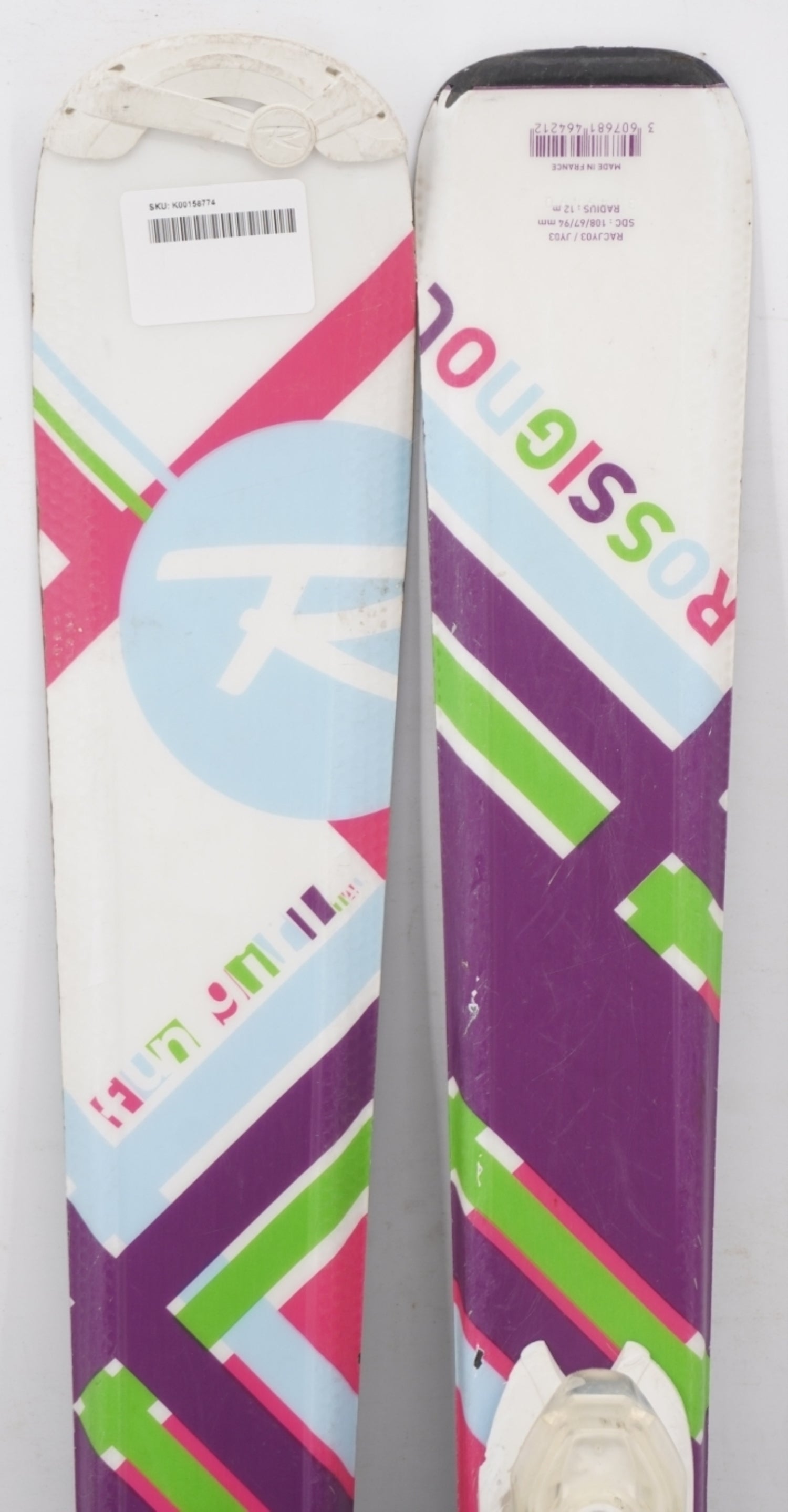 Rossignol Fun Girl Junior Skis with Bindings - 140 cm Used