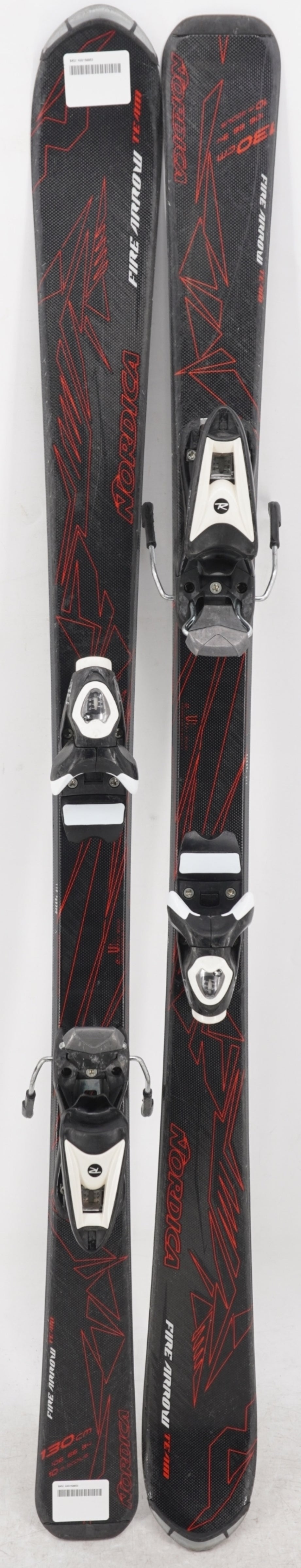 Nordica Team Fire Arrow Junior Skis with Bindings - 130 cm Used