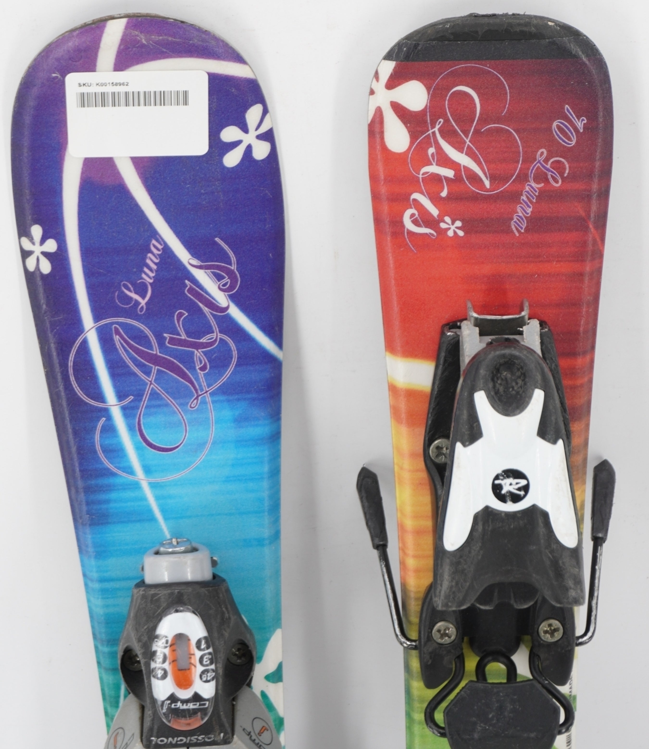 Axis Luna Kids Skis with Bindings - 70 cm Used