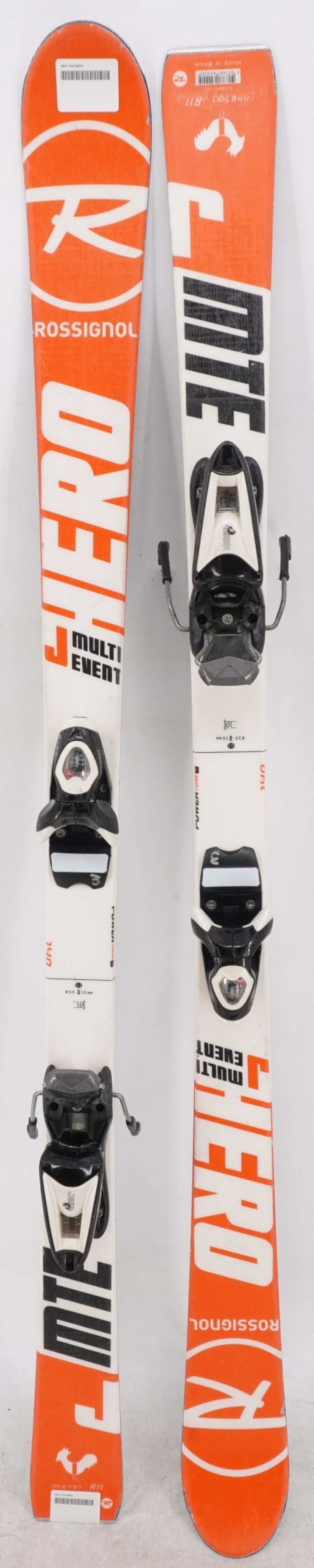 Rossignol Hero J Multi Event Junior Skis with Bindings - 140 cm