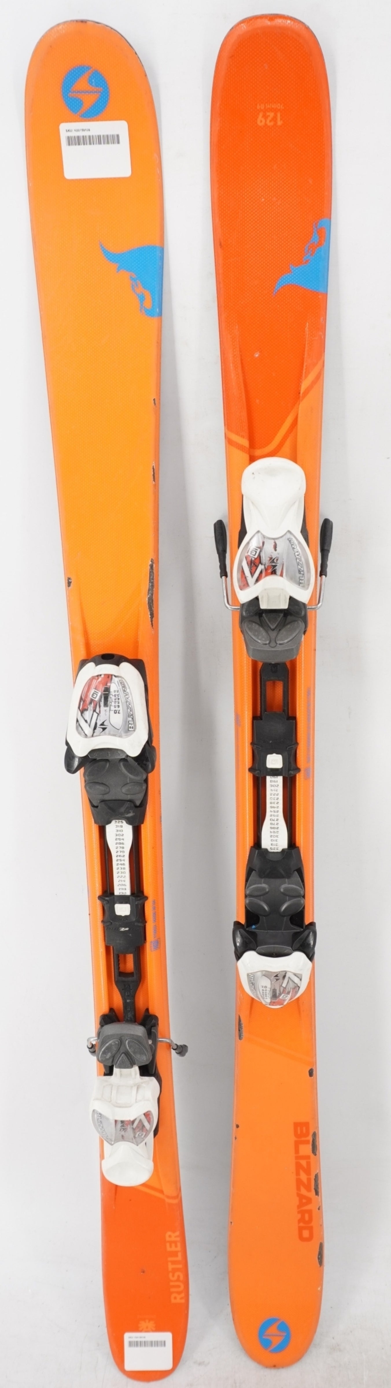 Blizzard Rustler Twin Tip Junior Skis with Bindings - 129 cm Used