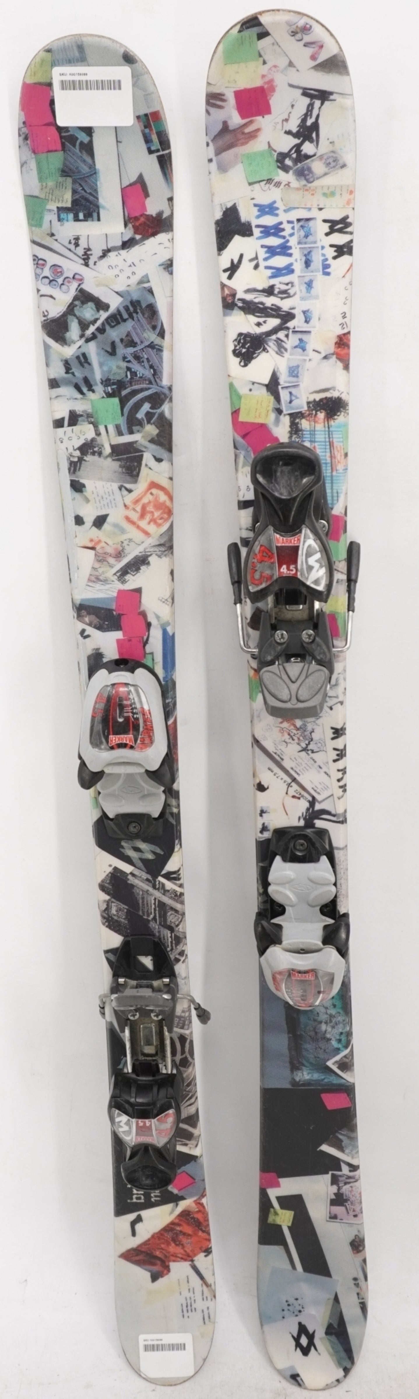 Volkl Bridge Twin Tip Kids Skis with Bindings - 118 cm Used