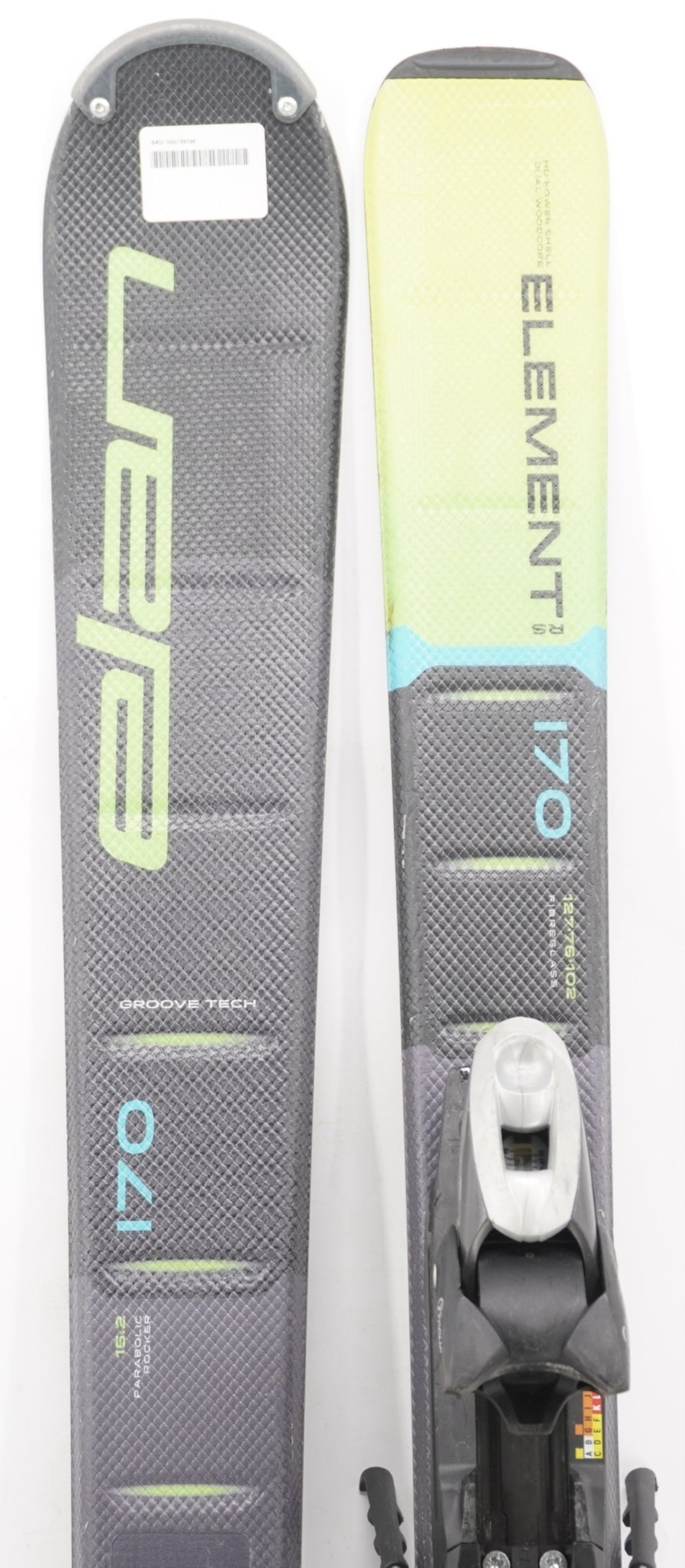 Elan Element Adult Skis with Bindings - 170 cm Used
