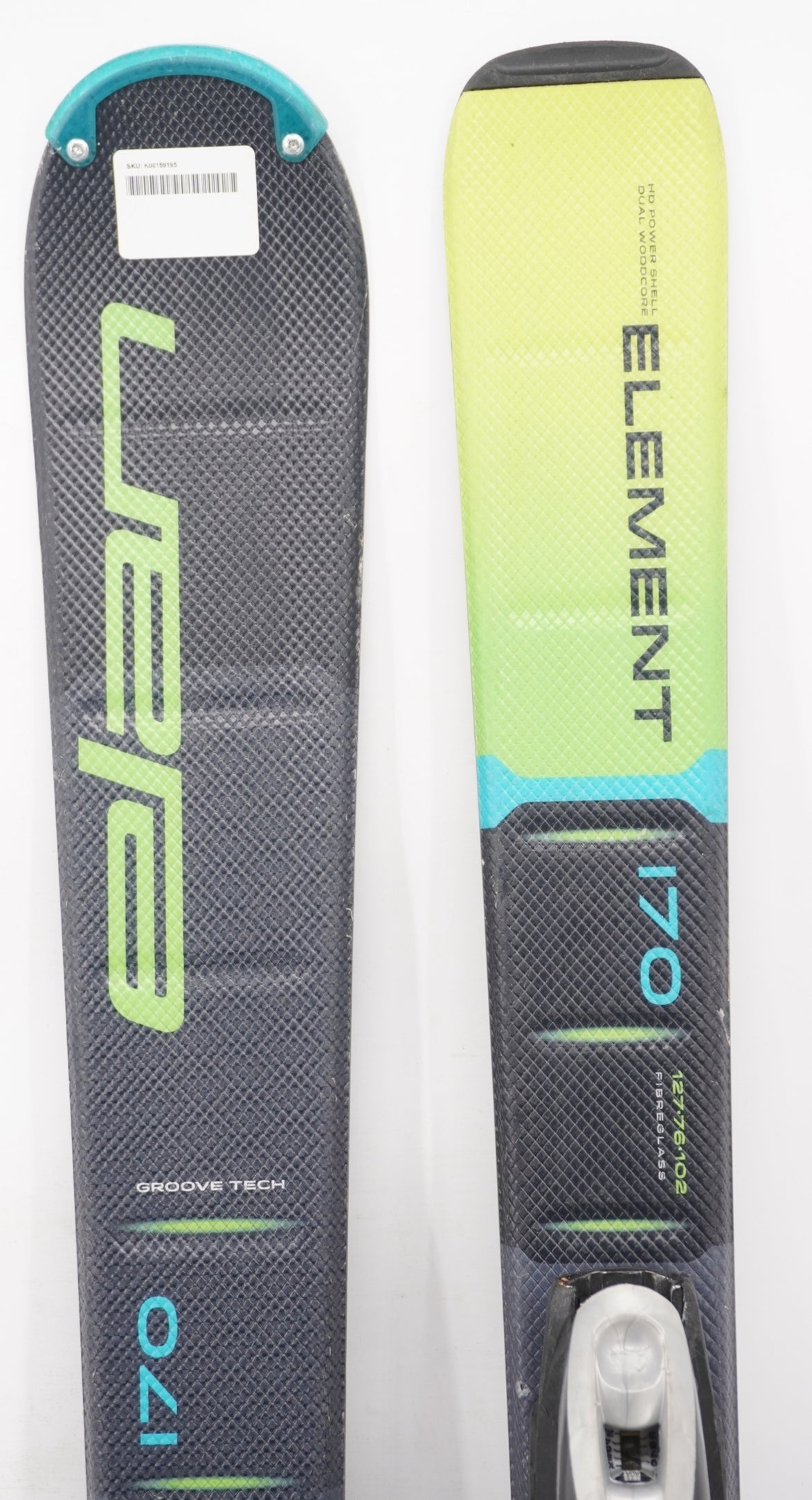 Elan Element Adult Skis with Bindings - 170 cm Used