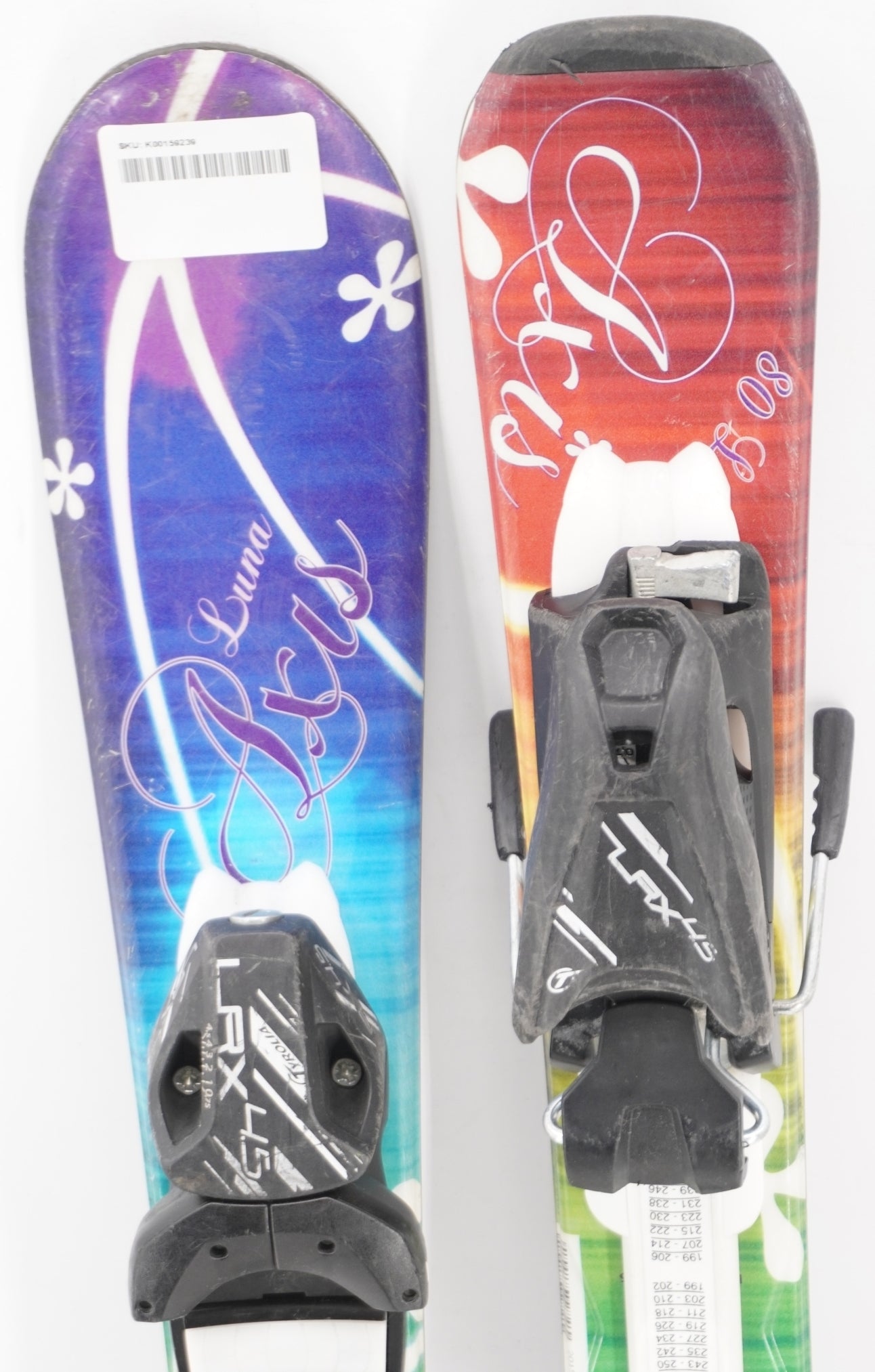 Axis Luna Kids Skis with Bindings - 80 cm Used