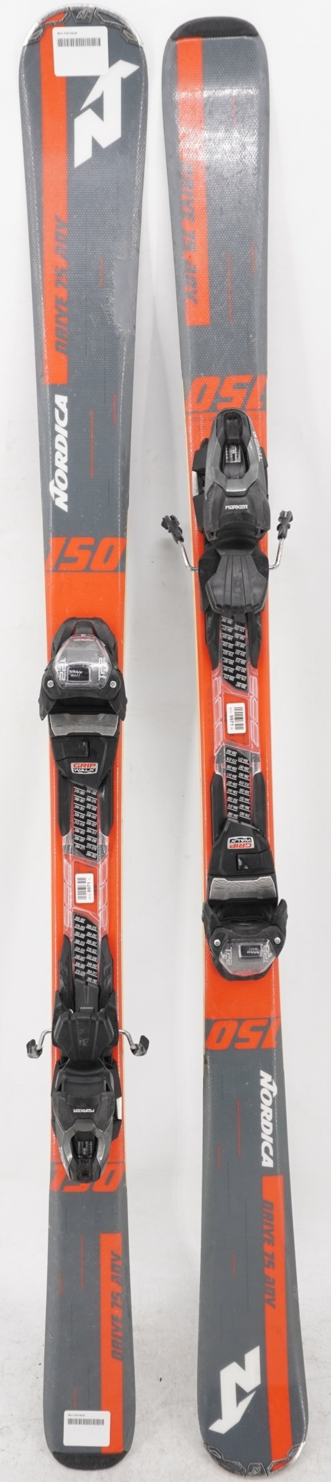 Nordica Drive 75 ADV Adult Demo Skis with Bindings - 150 cm Used