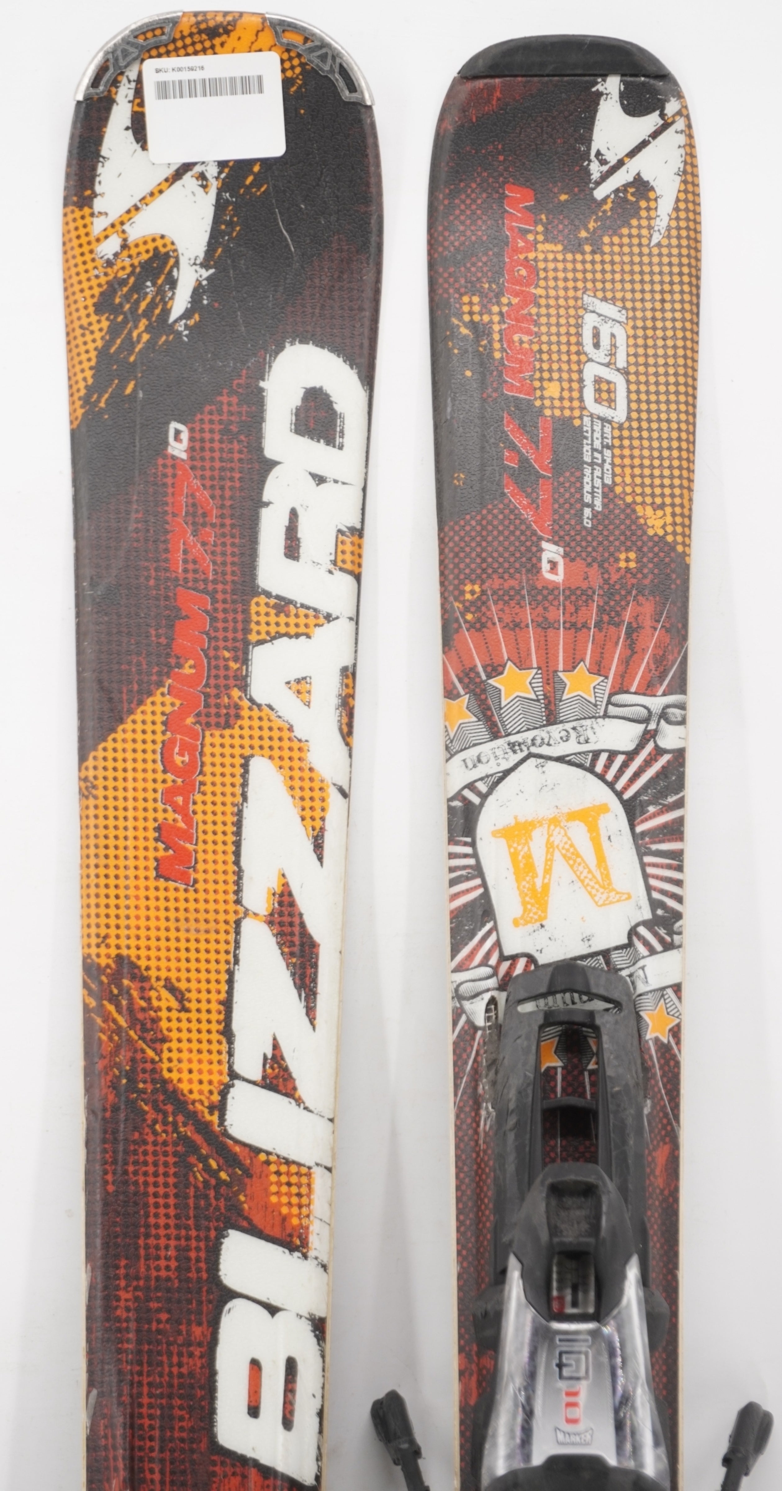 Blizzard Magnum 7.7 IQ Demo Skis with Bindings - 160 cm Used