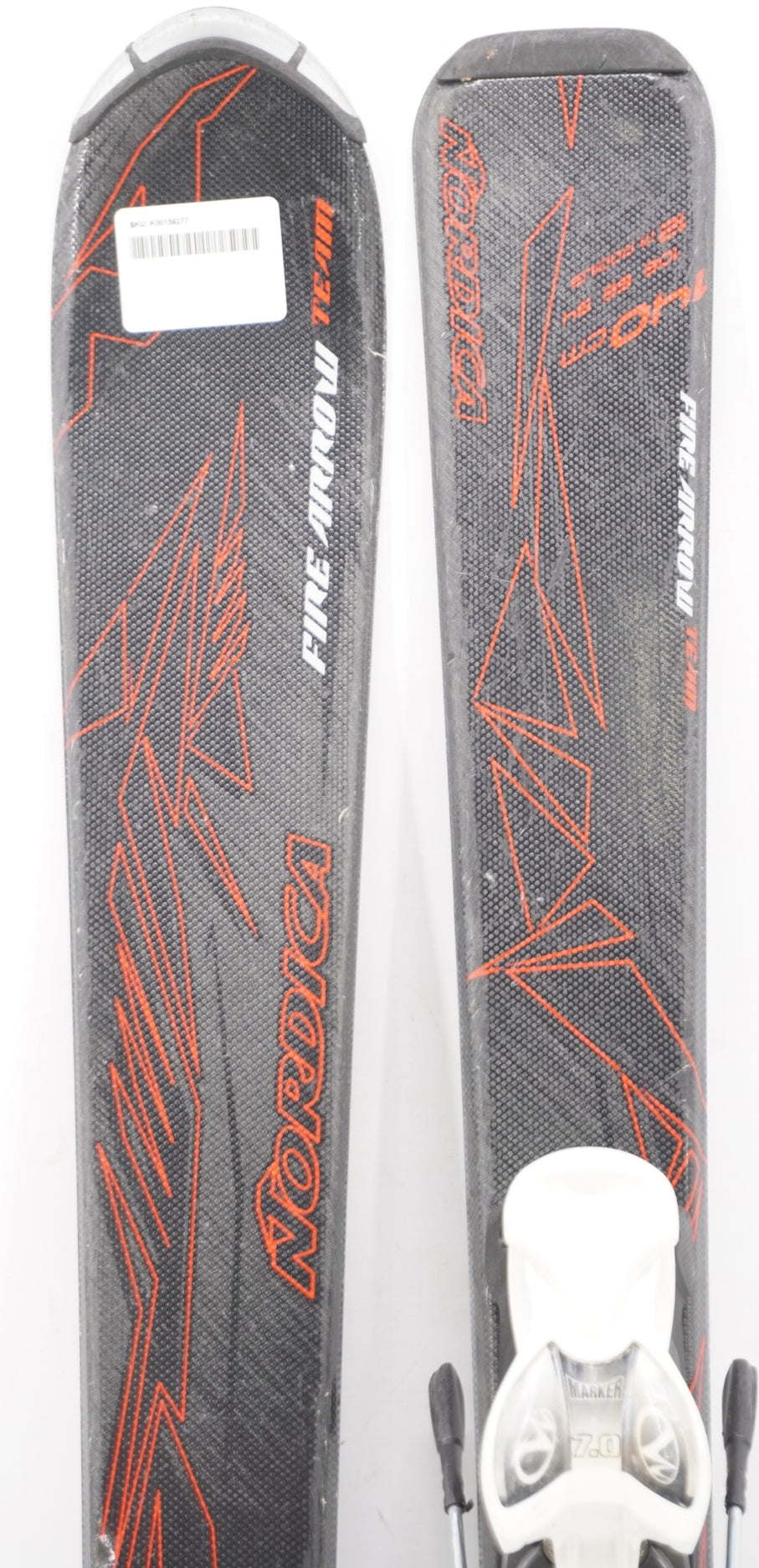 Nordica Team Fire Arrow Junior Skis with Bindings - 140 cm Used