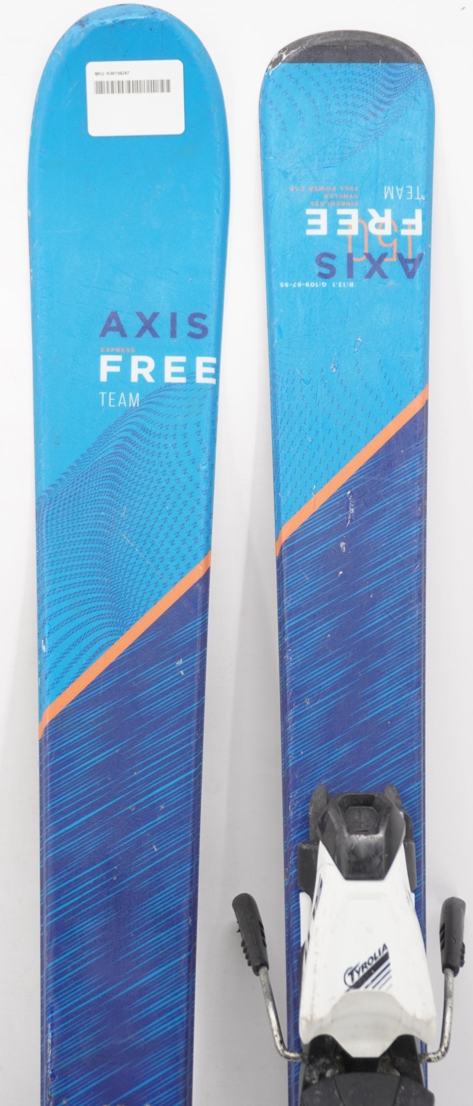Axis Free Team Junior Skis with Bindings - 150 cm Used