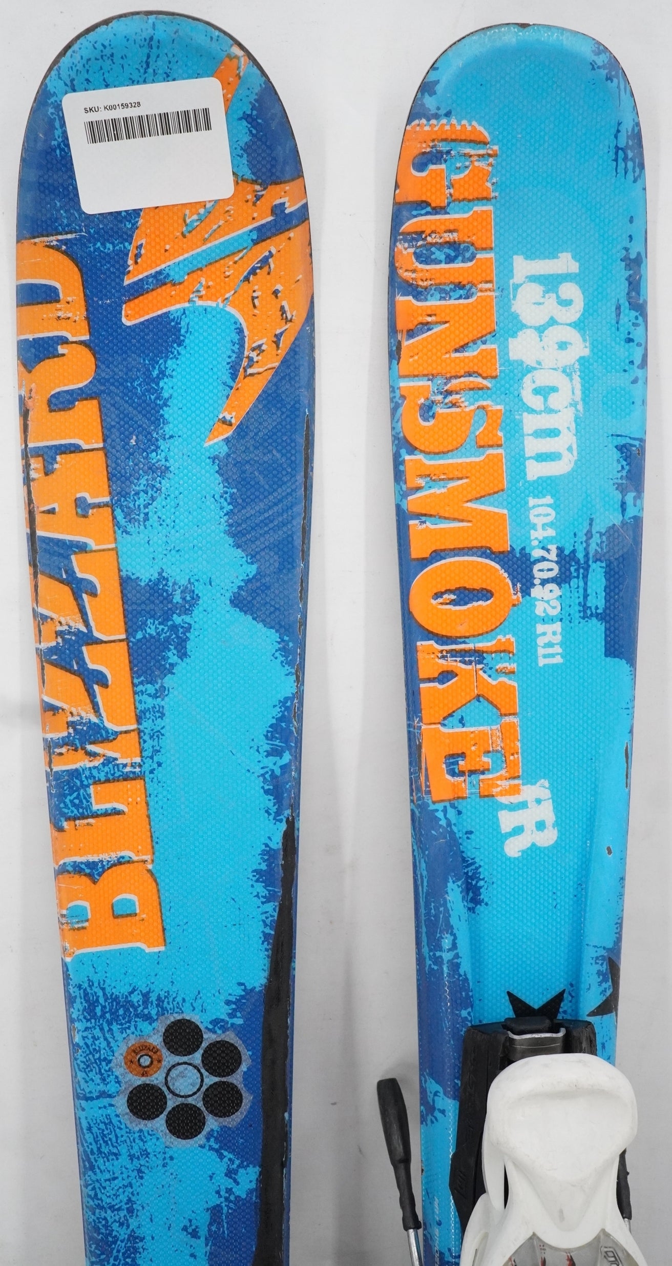 Blizzard Gunsmoke Jr. Twin Tip Skis with Bindings - 139 cm Used