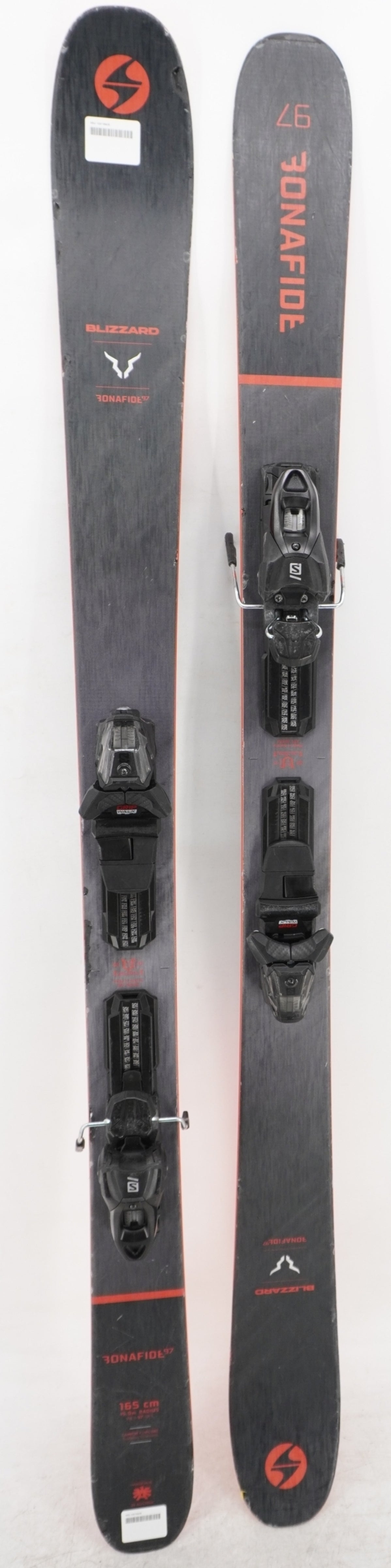 Blizzard Bonafide 97 Adult Demo Skis with Bindings - 165 cm Used
