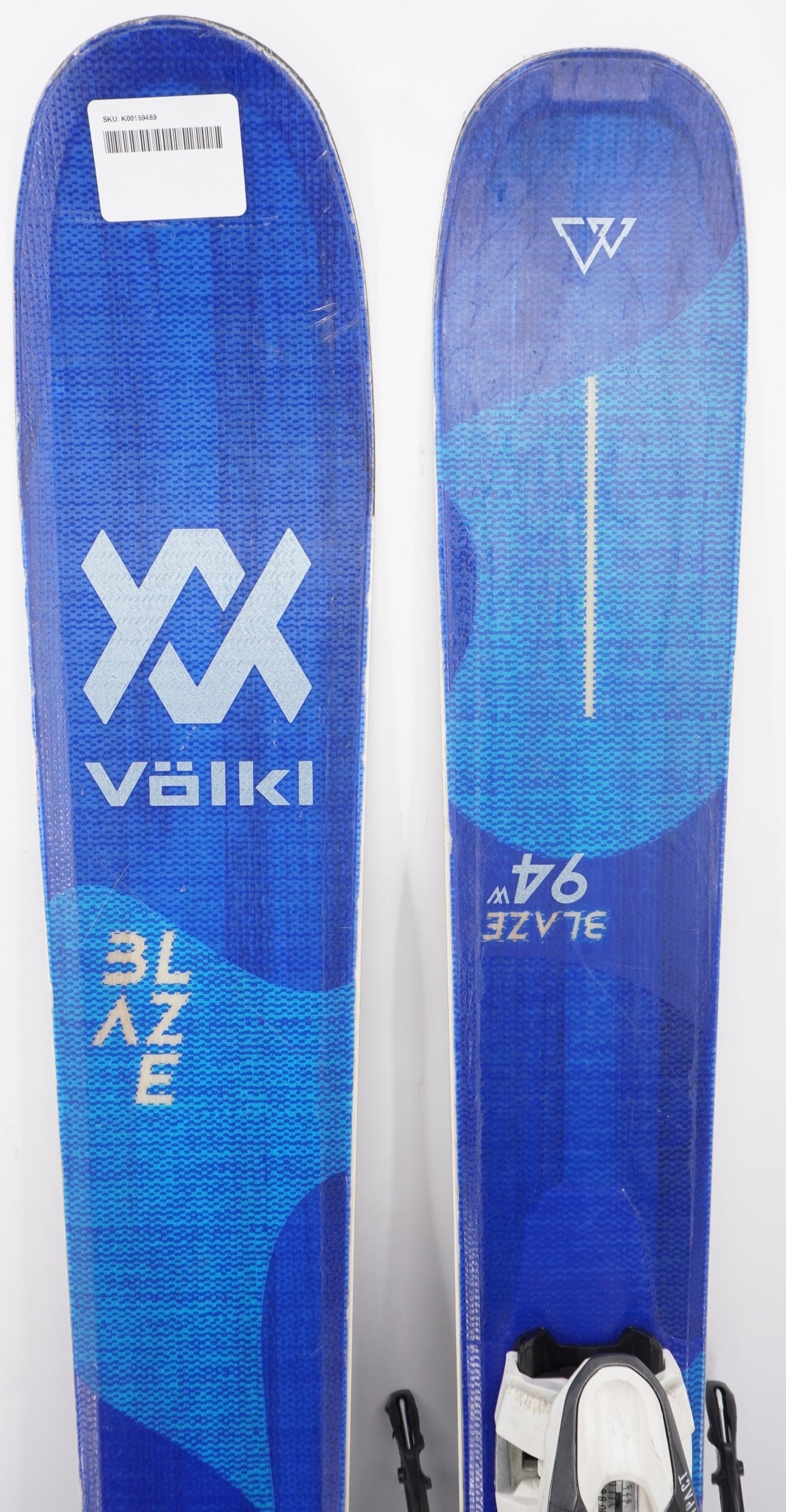 Volkl Blaze 94 W Demo Skis with Bindings - 172 cm Used