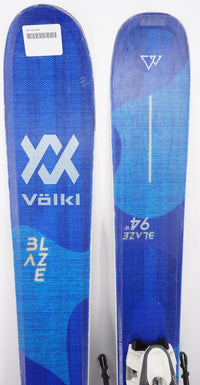 Volkl Blaze 94 W Demo Skis with Bindings - 172 cm Used