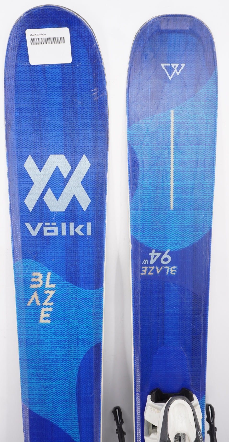 Volkl Blaze 94 W Demo Skis with Bindings - 172 cm Used