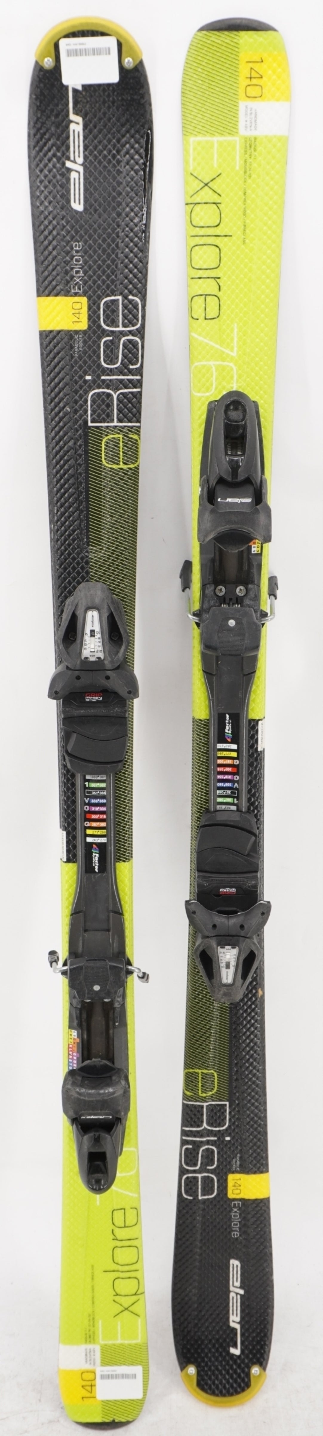 Elan Explore eRise 76 Adult Skis with Bindings - 140 cm Used