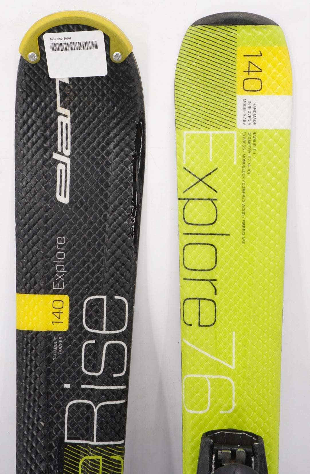 Elan Explore eRise 76 Adult Skis with Bindings - 140 cm Used